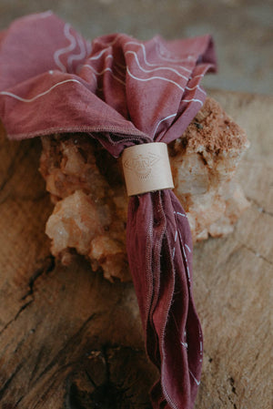 Leather Stamped Bandana Cuffs | Southwestern Inspired