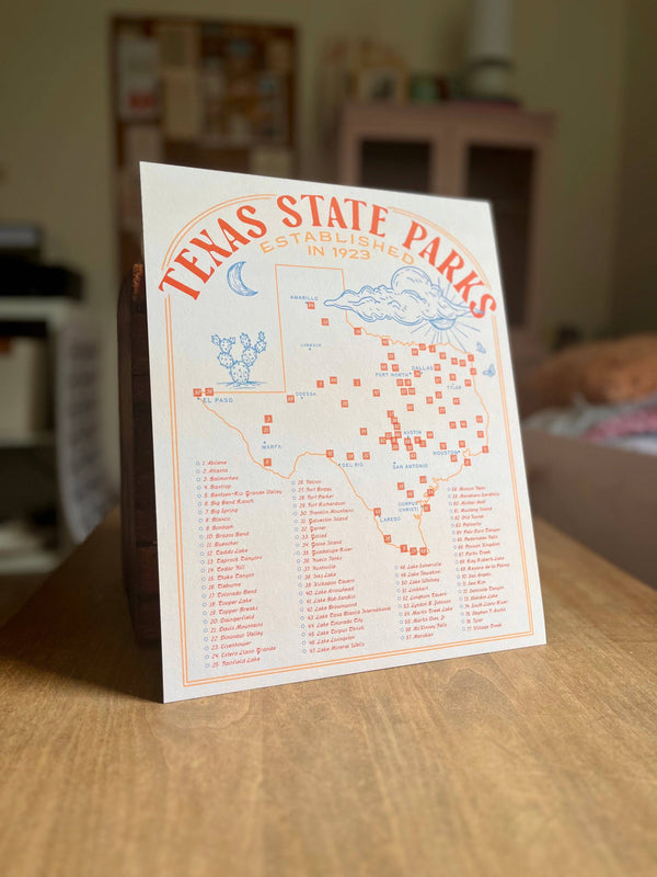 Texas State Park Map