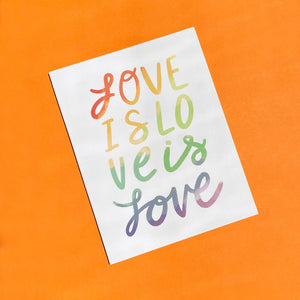 Love is Love Greeting Card - 1