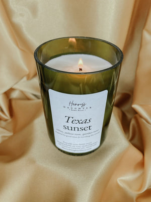 Texas Sunset Wine Bottle Candle - Clean Citrus - 1