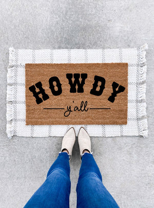 Howdy Y'all Doormat - 1