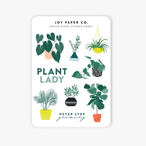 House Plant Sticker Sheet - 1