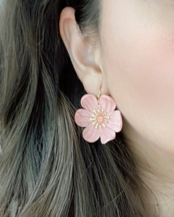 Small Gardenia Dangle earrings  - 2