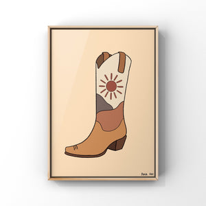 Desert Cowboy Boot Print - 1