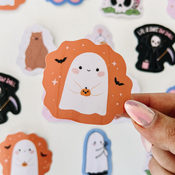 Spooky Little Ghost Sticker - 1