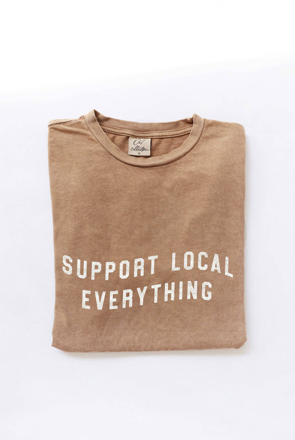 Support Your Local Everything Graphic Top - Sage