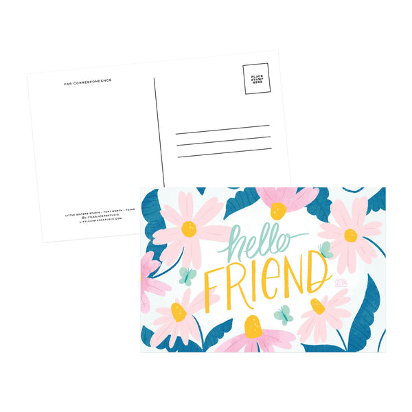 Hello Friend Postcard - 1