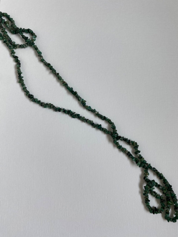 Raw Emerald Layering Necklace  - 2