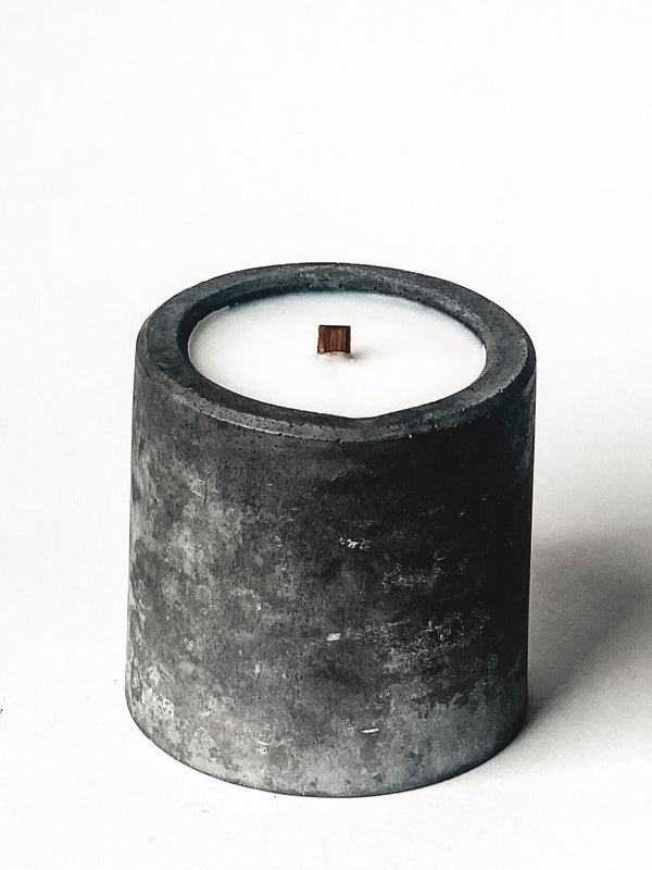MELT. Pure Soy, Wood Wick Candle in Concrete Vessel - 3