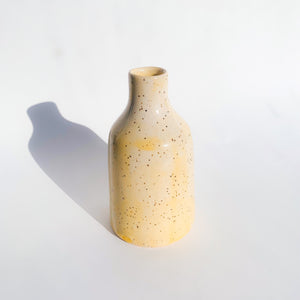Speckled Yellow Bud Vase - 1
