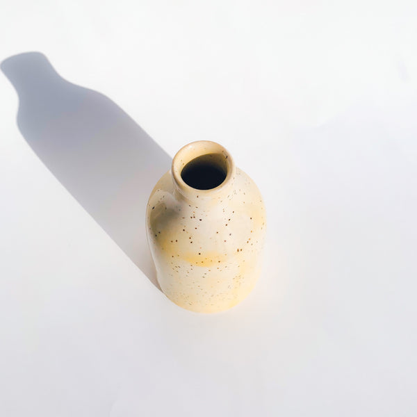 Speckled Yellow Bud Vase - 2