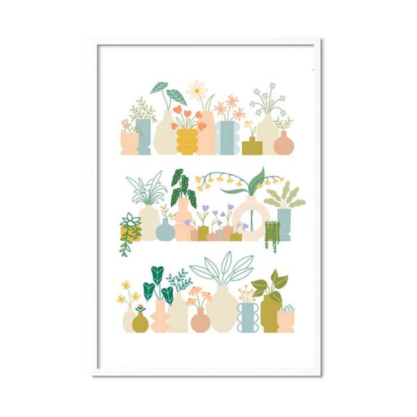 Plant Shelf Art Print - 1