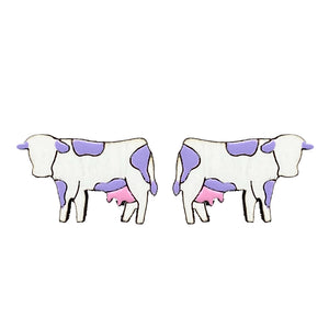 Cow Stud Earrings - 1