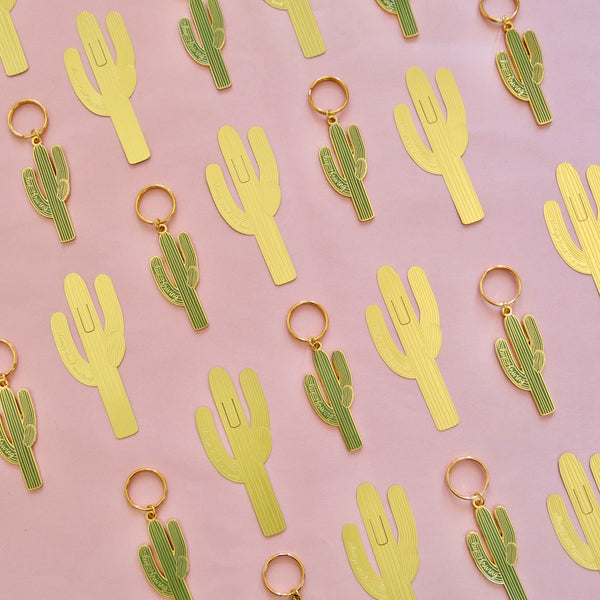 Keep Thriving Saguaro Cactus Keychain - 3