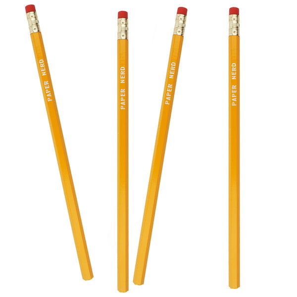 Paper Nerd Set of 4 Pencils