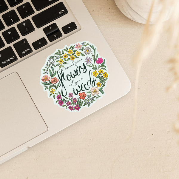 Count Your Flowers Sticker - 2