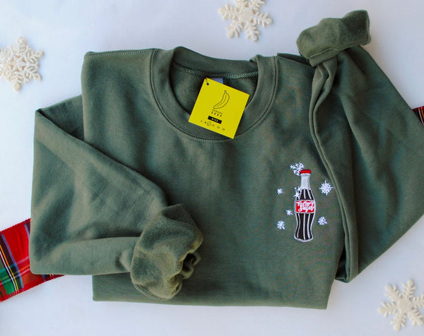 Green Magic of Sugar Embroidered Holiday Sweatshirt - 2