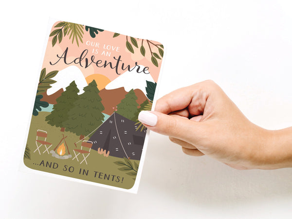 Our Love is an Adventure Greeting Card - DS