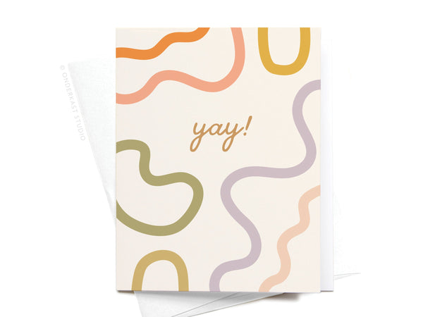 Yay Squiggles Greeting Card - RS