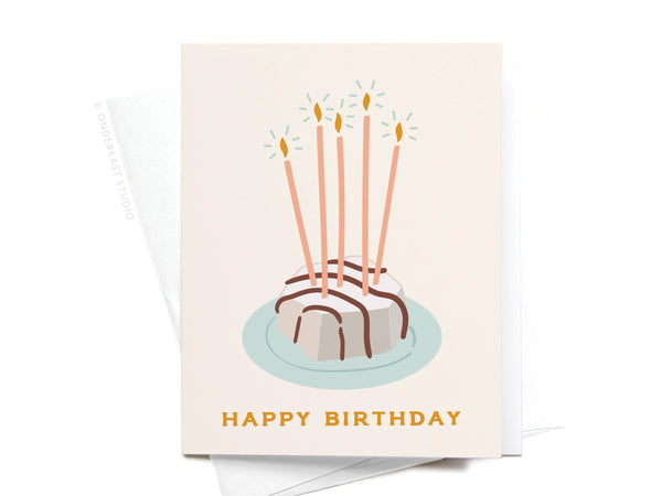 Happy Birthday Zebra Cake Greeting Card - RS