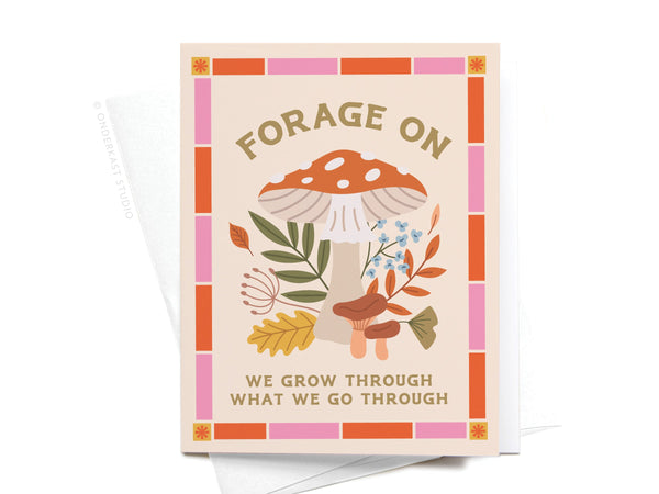 Forage On Mushroom Greeting Card - RS