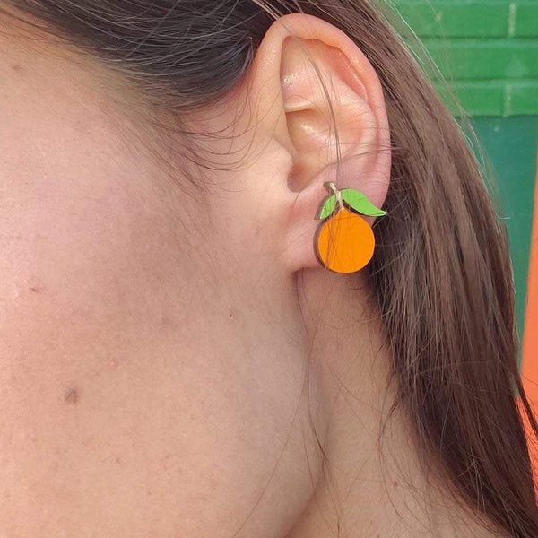 Tangerine Stud Earrings - 3