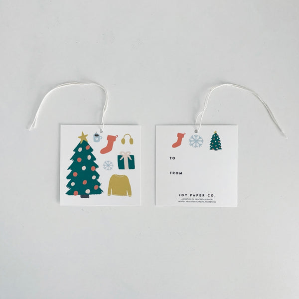 Holiday Illustrations Gift Tags Set of 8 - 2