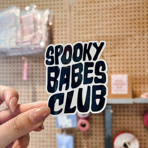 Spooky Babes Club Transparent Sticker - 1