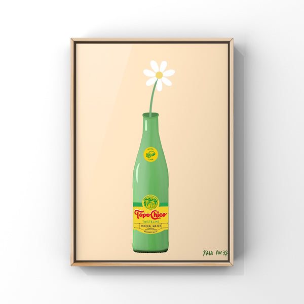 Topo Chico Flower Vase Print - 1