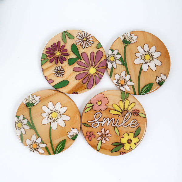 Variety Florals Coasters - 2