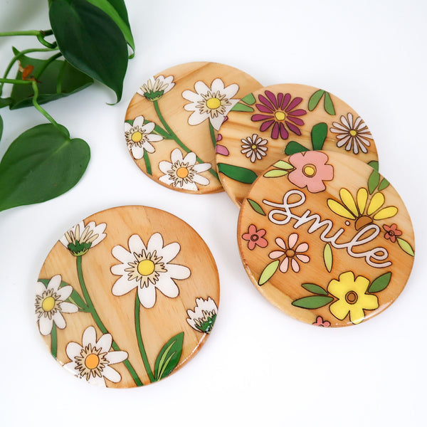 Variety Florals Coasters - 3