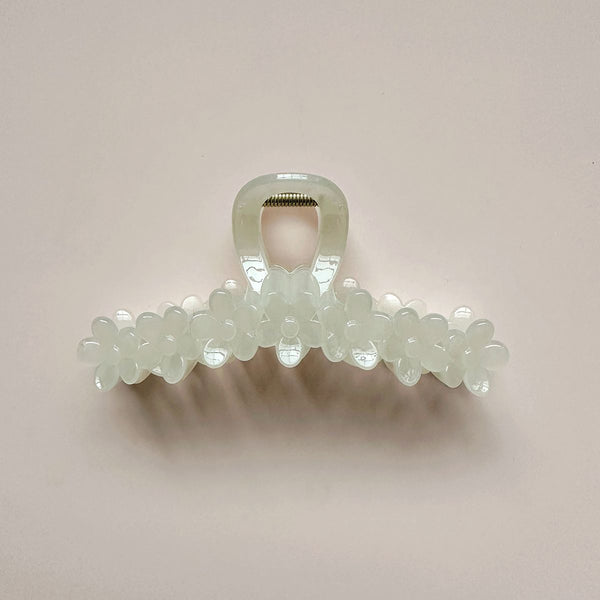 Large Transparent Flower Hair Claw Clip - 4