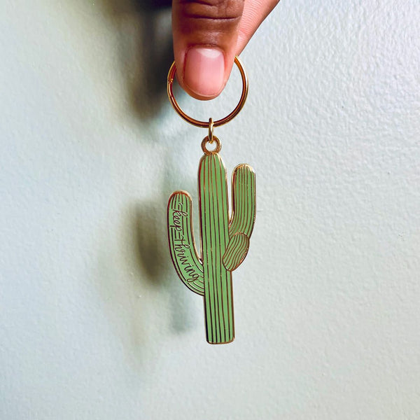 Keep Thriving Saguaro Cactus Keychain - 2