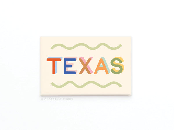 Funky Texas Refrigerator Magnet