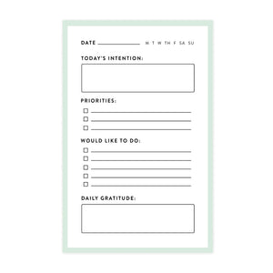 Daily Intentional Planner Notepad - 1