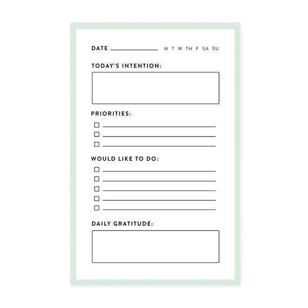 Daily Intentional Planner Notepad - 1