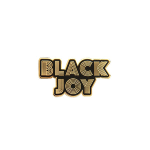 Black Joy Enamel Pin - 1