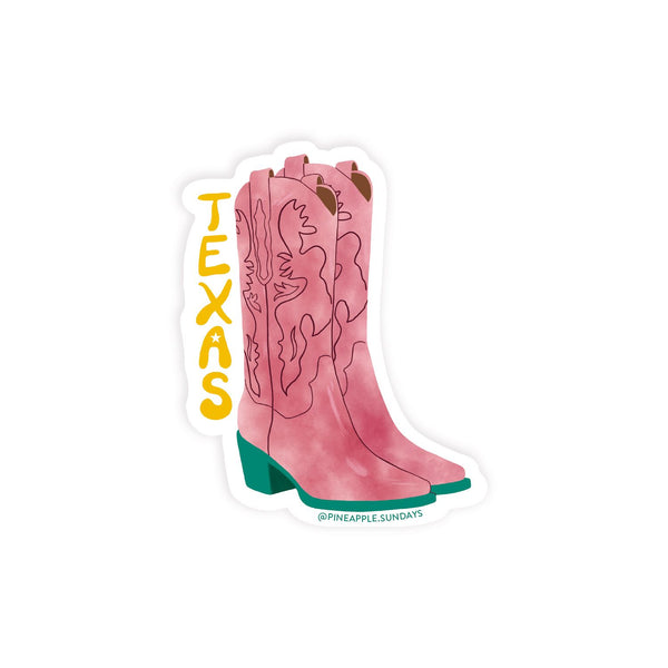 Texas Boots Sticker - 1