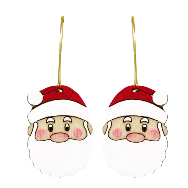Santa Hoop Earrings - 1