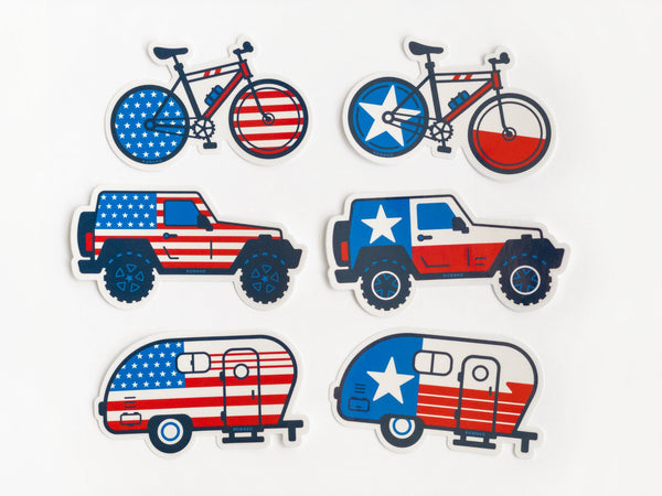Flag Vehicle Stickers - 1