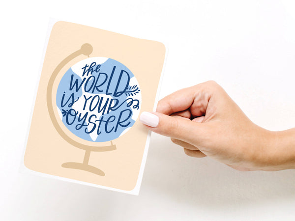 The World is Your Oyster Greeting Card - HS