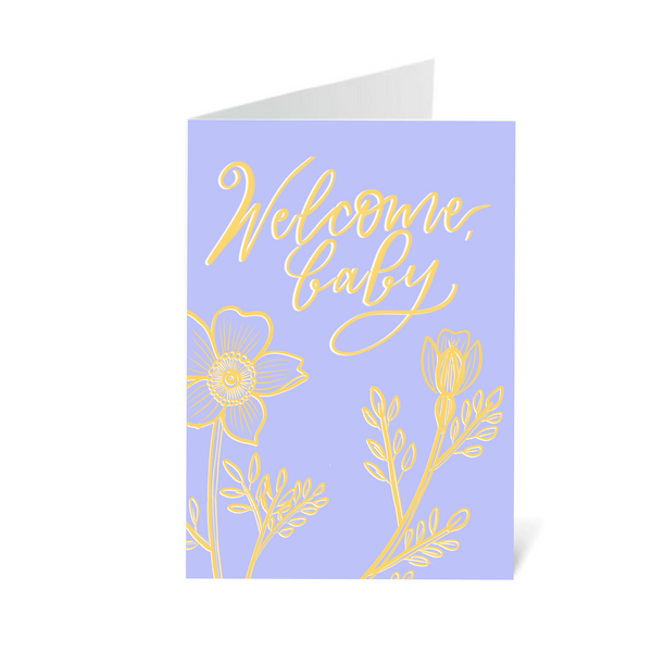  Botanical Welcome Baby Card - 3