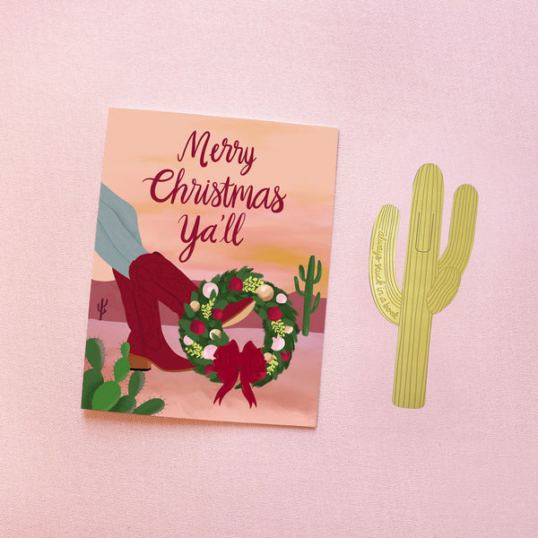 Merry Christmas Ya'll Greeting Card - 2