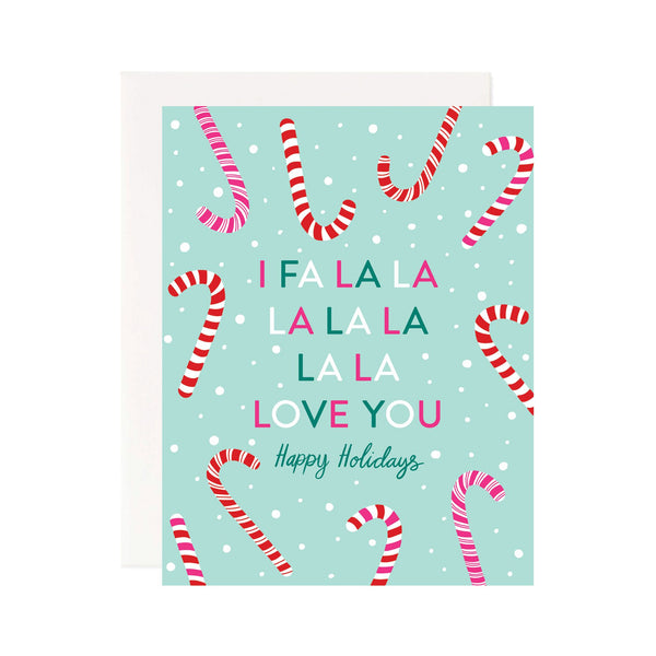 Fa La La Love You Greeting Card - 1