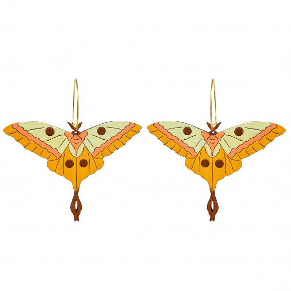 70s Moth Earrings
