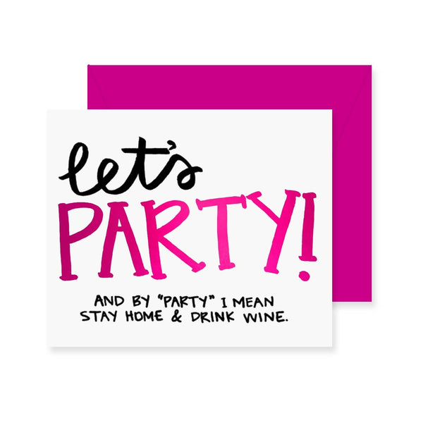 Let's Party Foil Greeting Card
