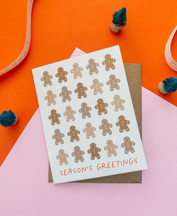 Gingerbread Man Greeting Card - 1