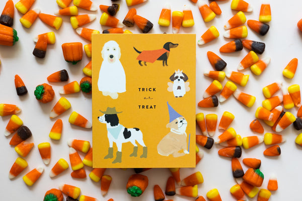 Trick or Treat Dogs Card  - 2