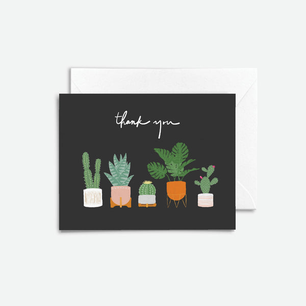 Potted Cactus Thank You Card