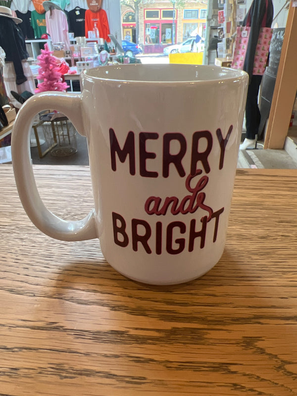 Merry and Bright Holiday Mug - 1
